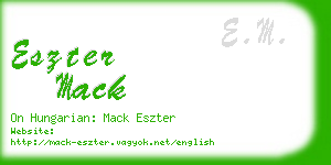 eszter mack business card